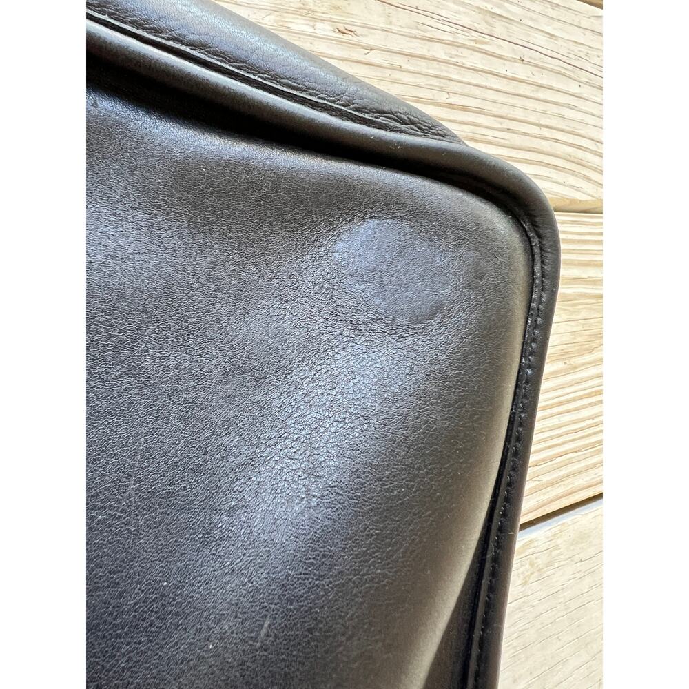 Vintage Coach Metropolitan bag messenger black leather 5180 briefcase 90s - Picture 11 of 11